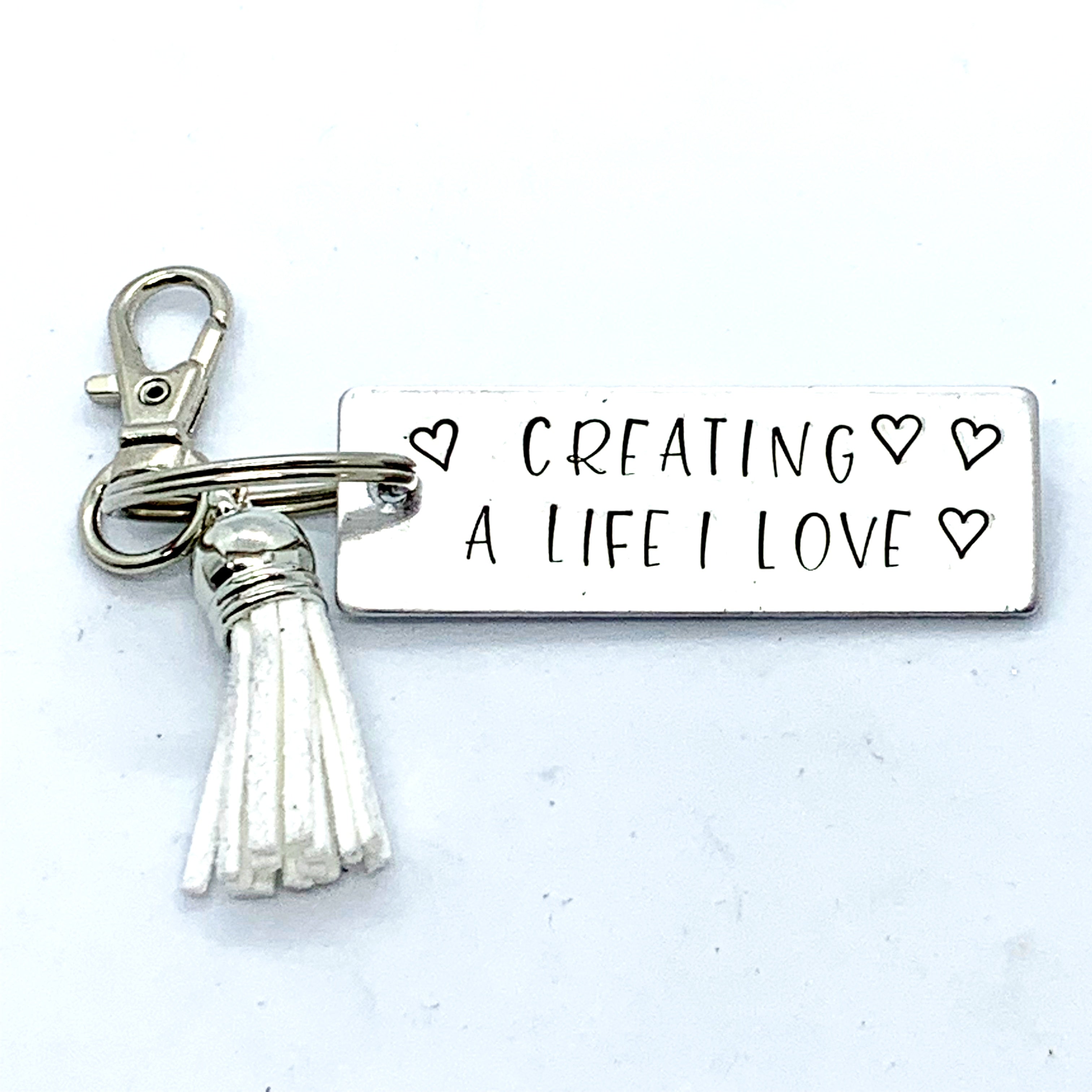 Key Chain - Large Rectangle - Creating A Life I Love