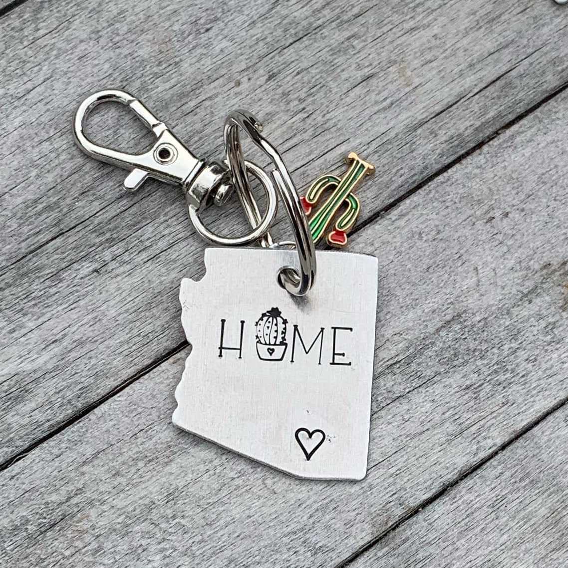Key Chain - Small Arizona - Home