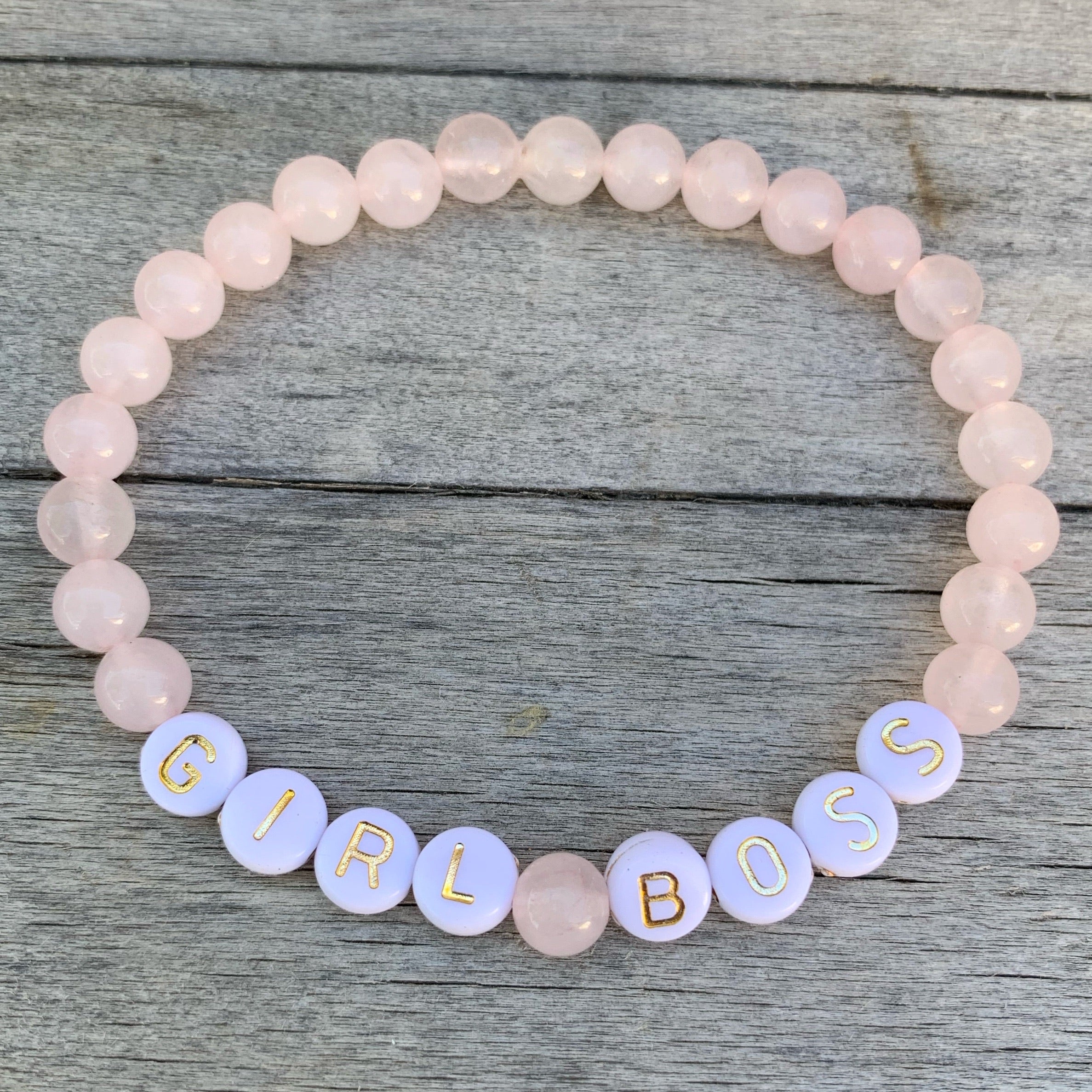 Beaded bracelet- “Girl Boss”