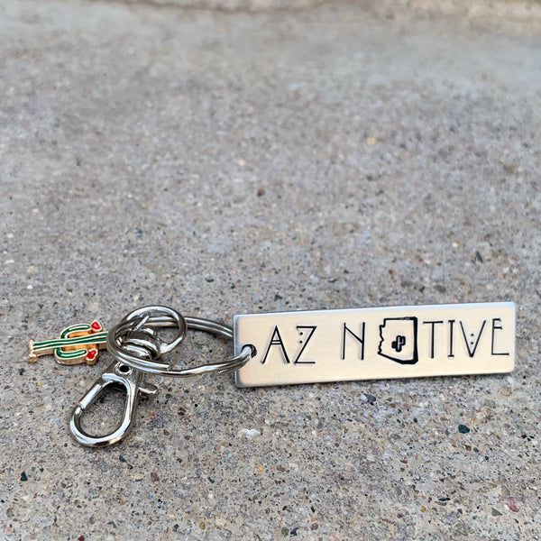 Mini rectangle keychain- AZ Native