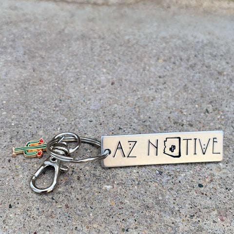 Mini rectangle keychain- AZ Native