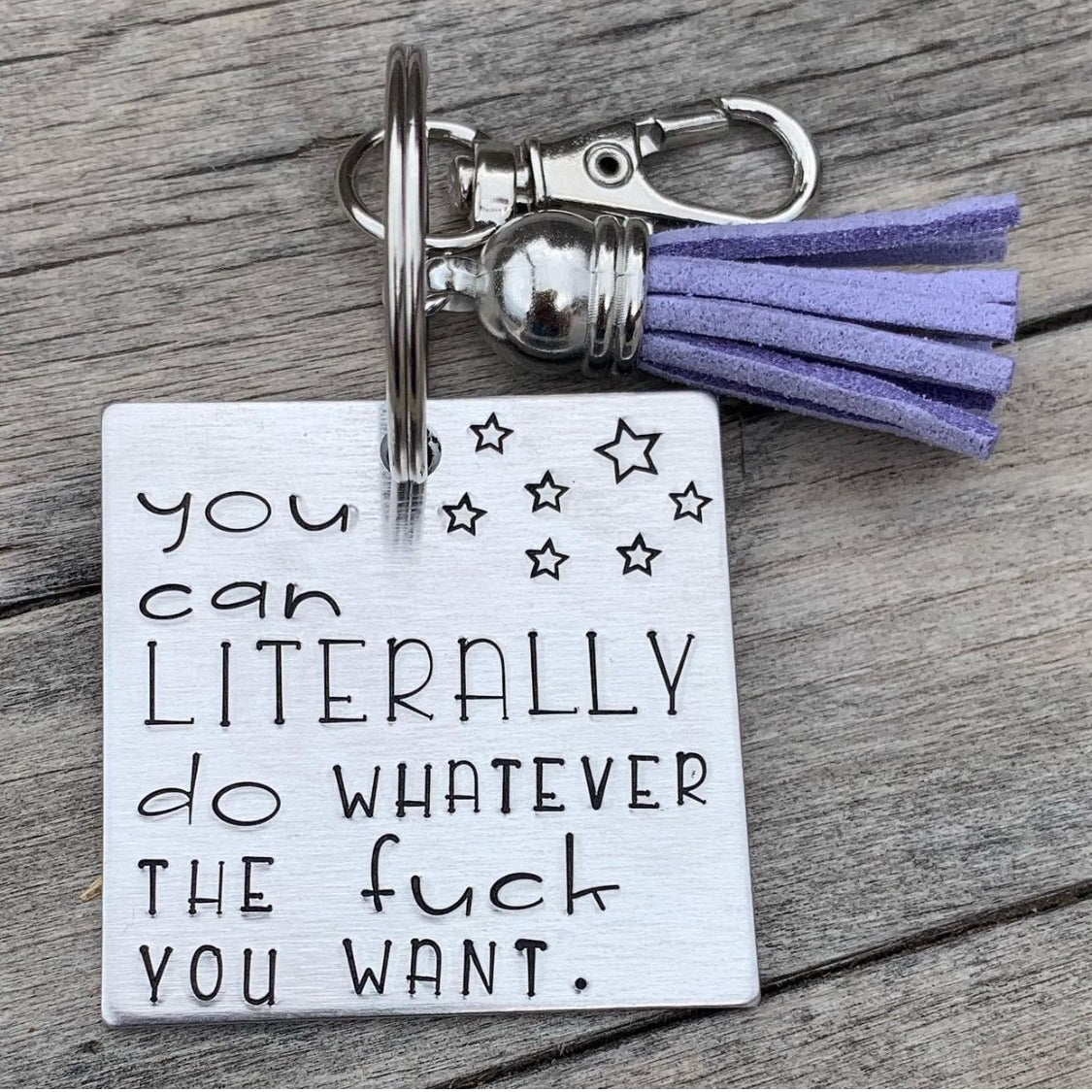Keychain - square- literally do