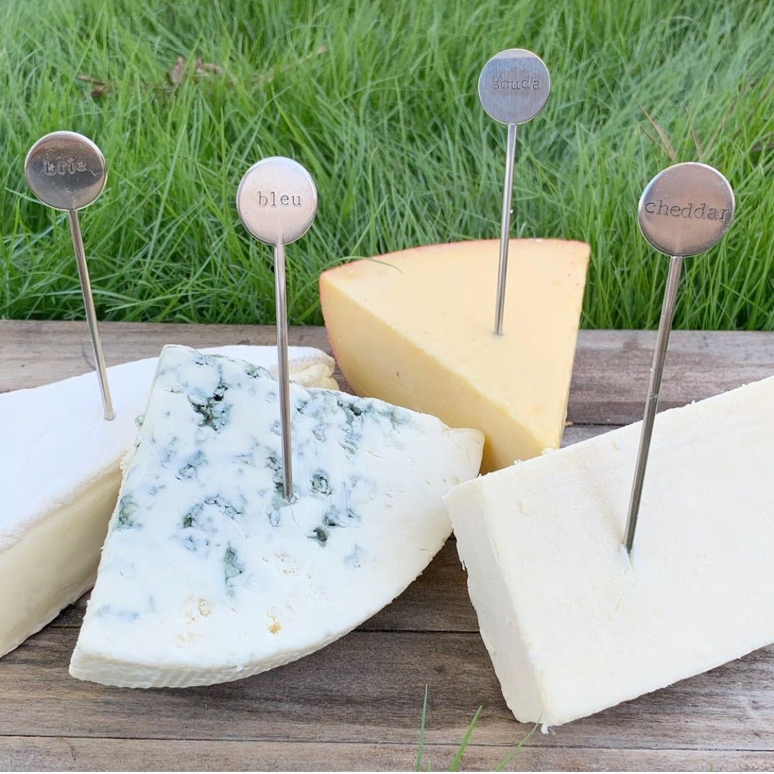 Set of 4 cheese markers