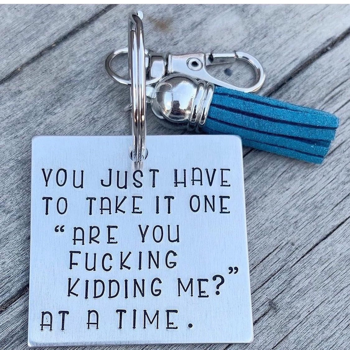 Keychain - square- are you kidding me