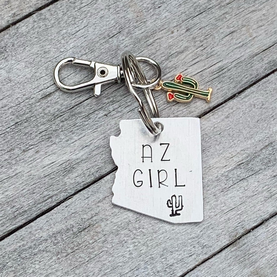 Key Chain - Small Arizona - AZ Girl