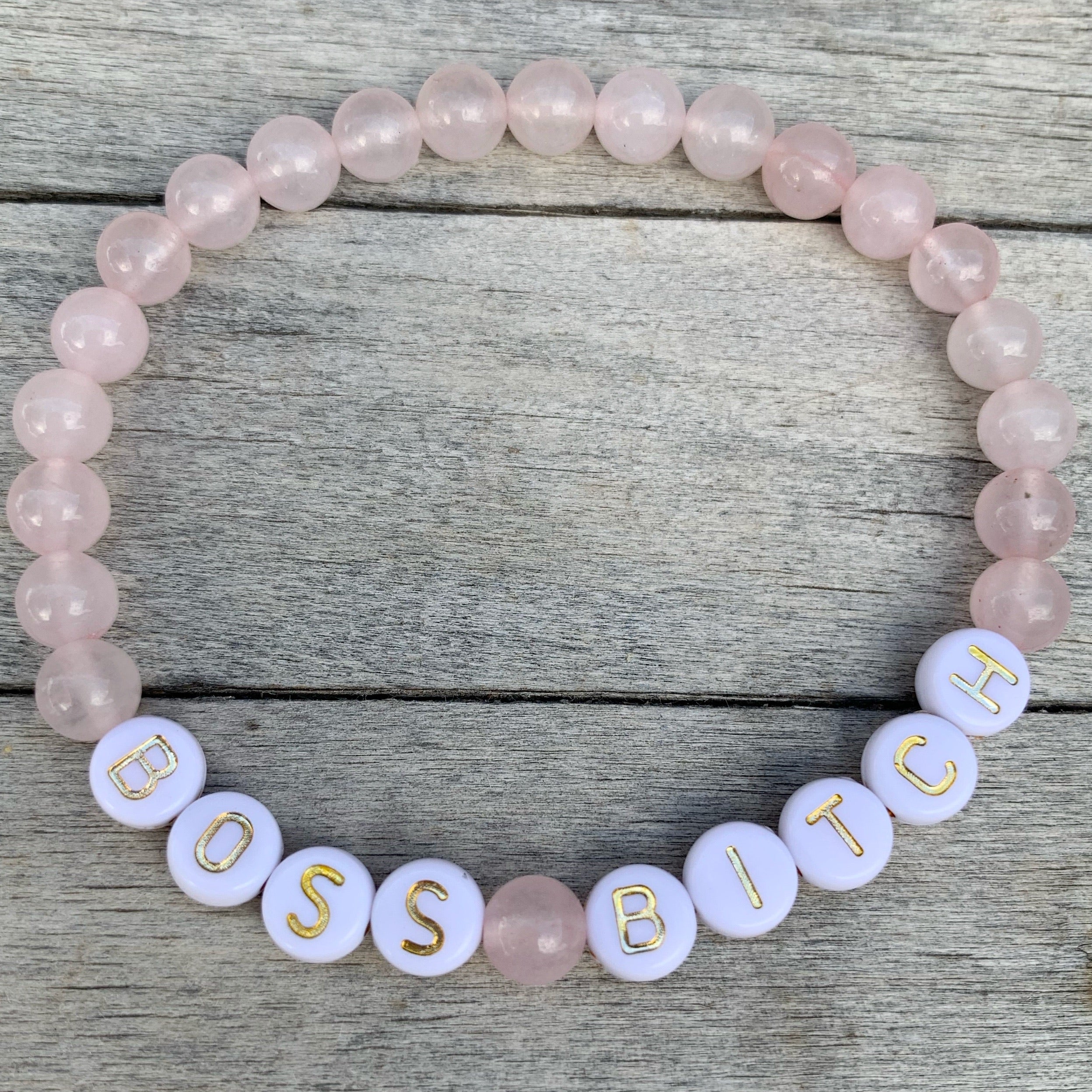 Beaded bracelet- “Boss Bitch”