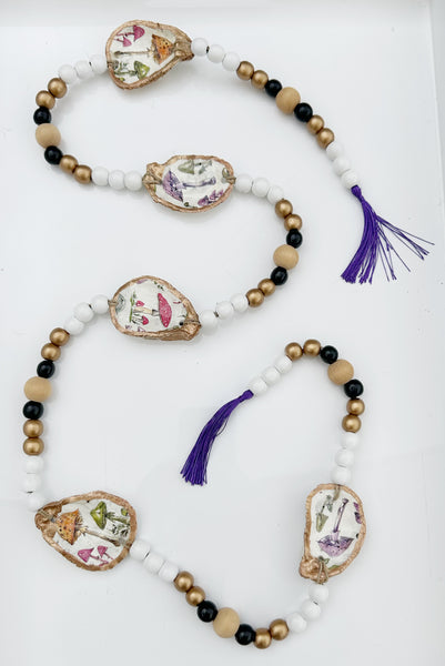 Oyster Garland - vintage mushroom