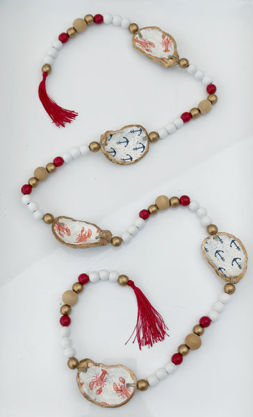 Oyster Garland - anchor/lobster