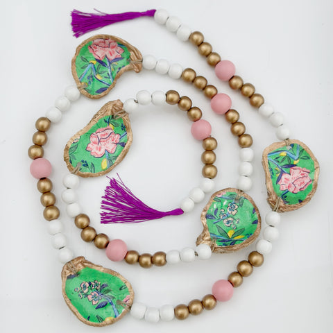 Oyster Garland - floral green