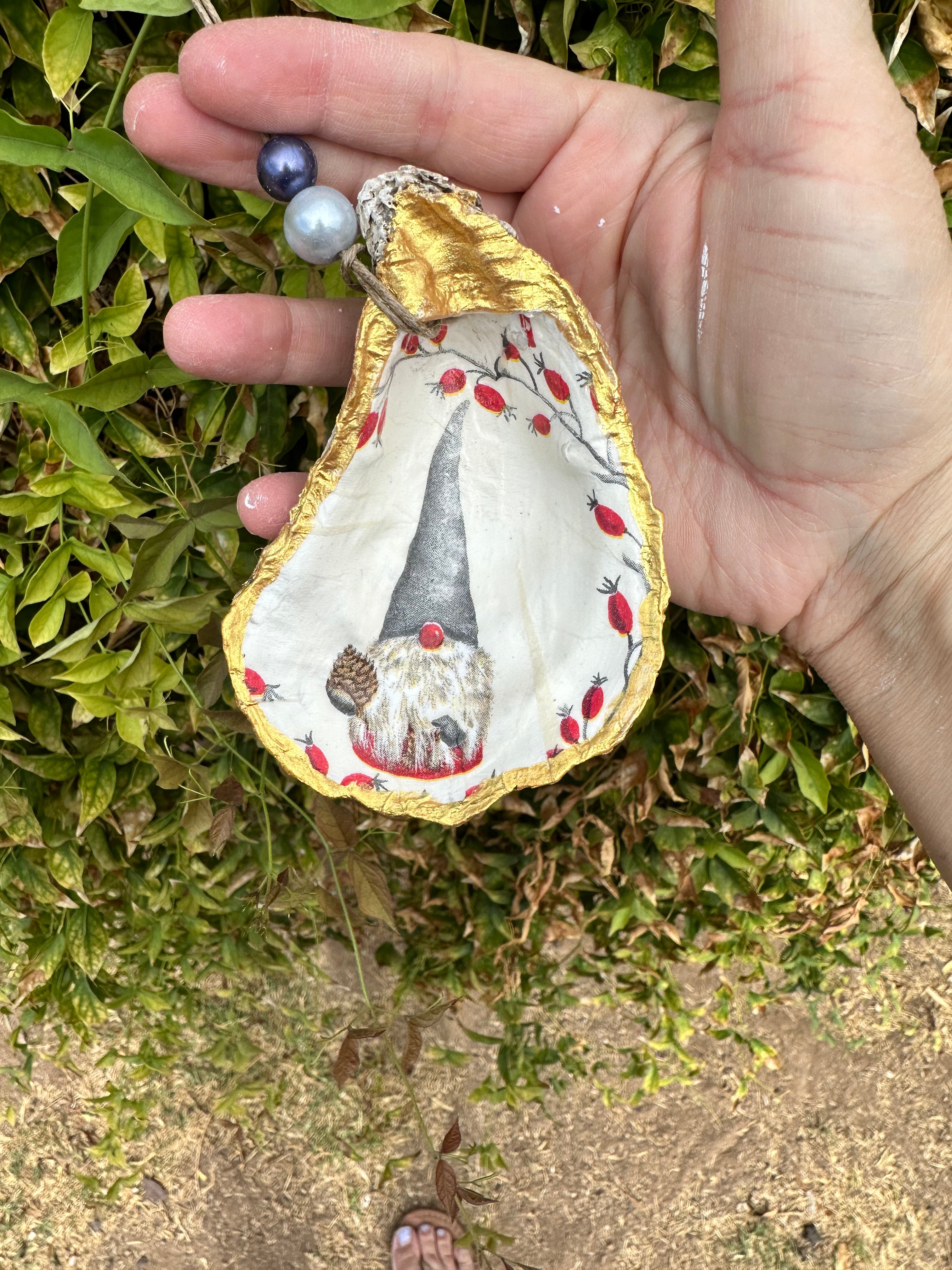Oyster Shell Ornament