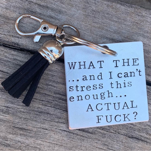 square keychain -what in the actual