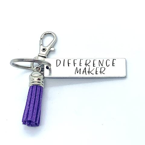 Key Chain - Small Rectangle - Difference Maker