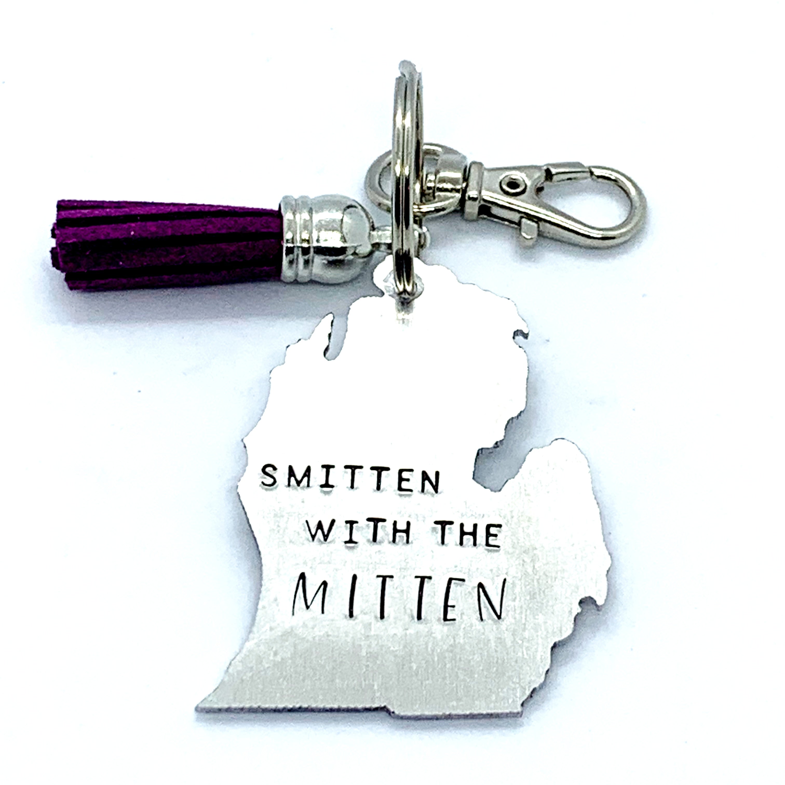 Key Chain - Michigan Shape - Smitten With The Mitten