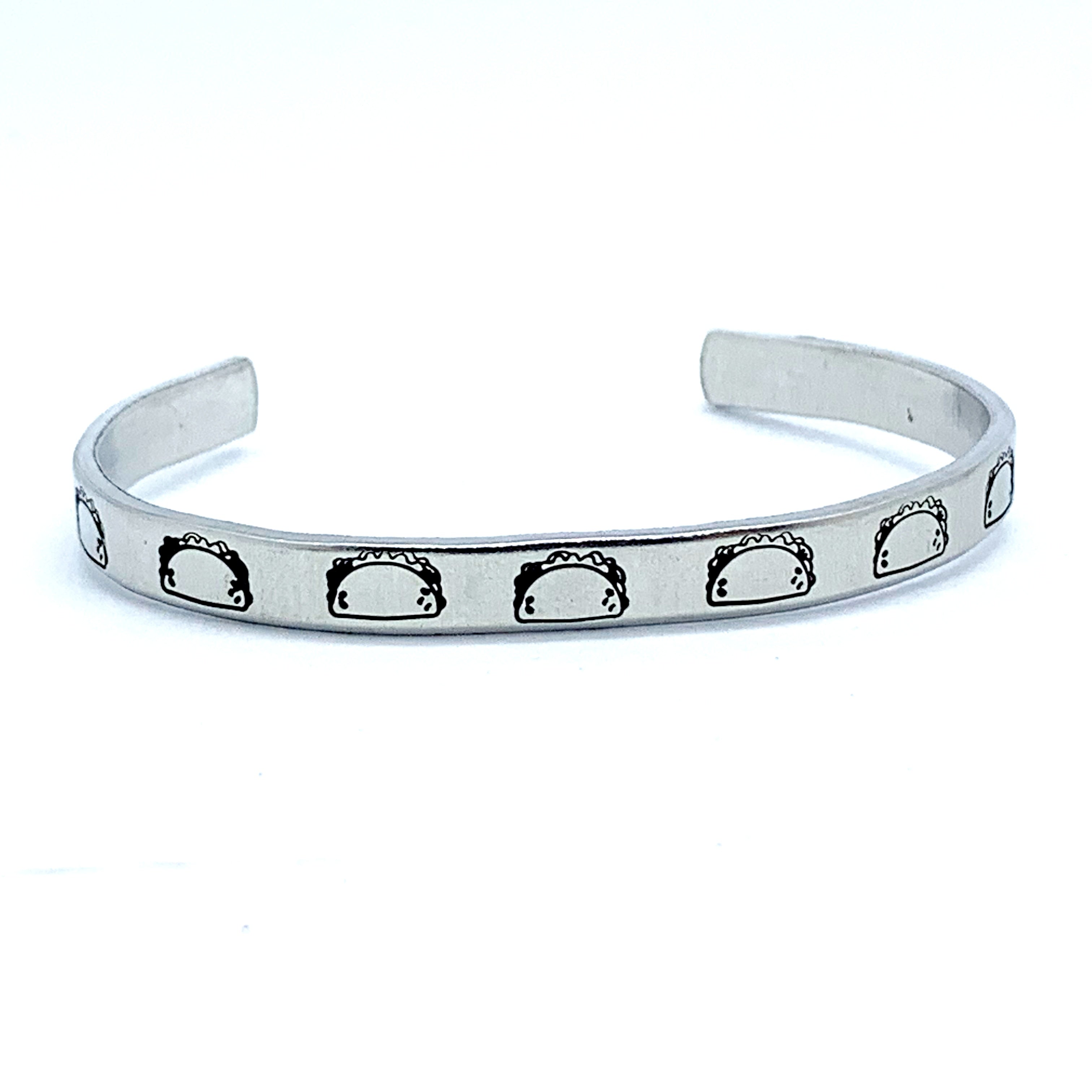 ¼ inch Aluminum Cuff - "Tacos"