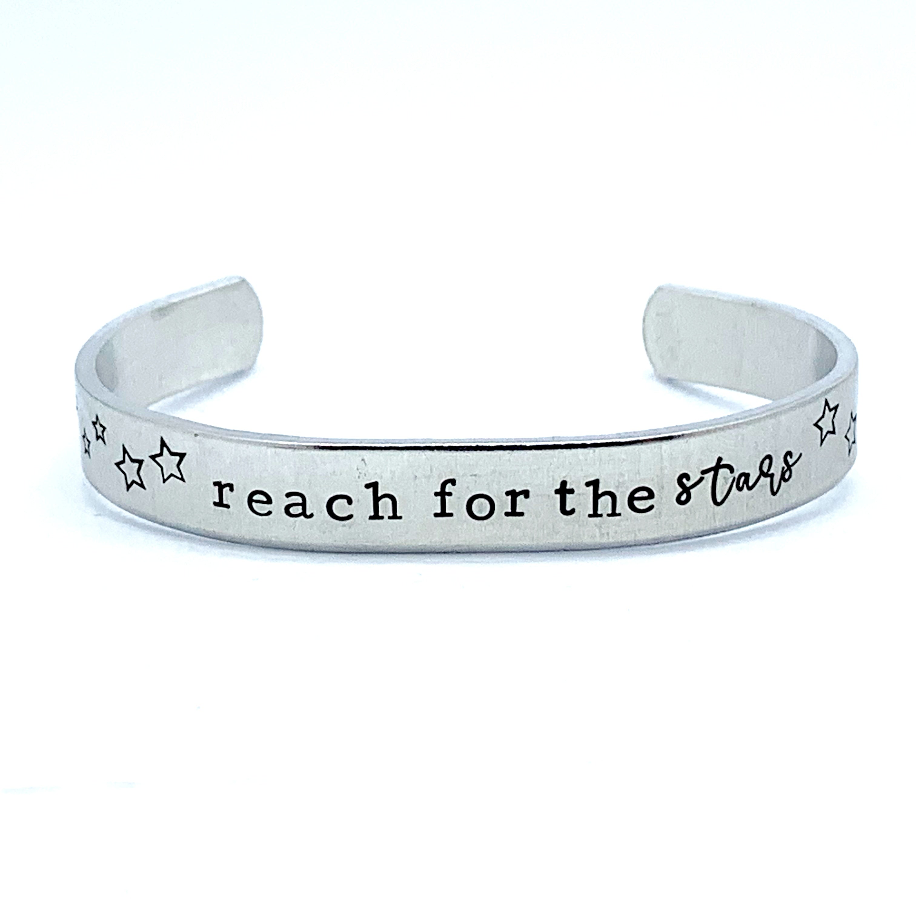 ⅜ inch Aluminum Cuff - Reach For The Stars