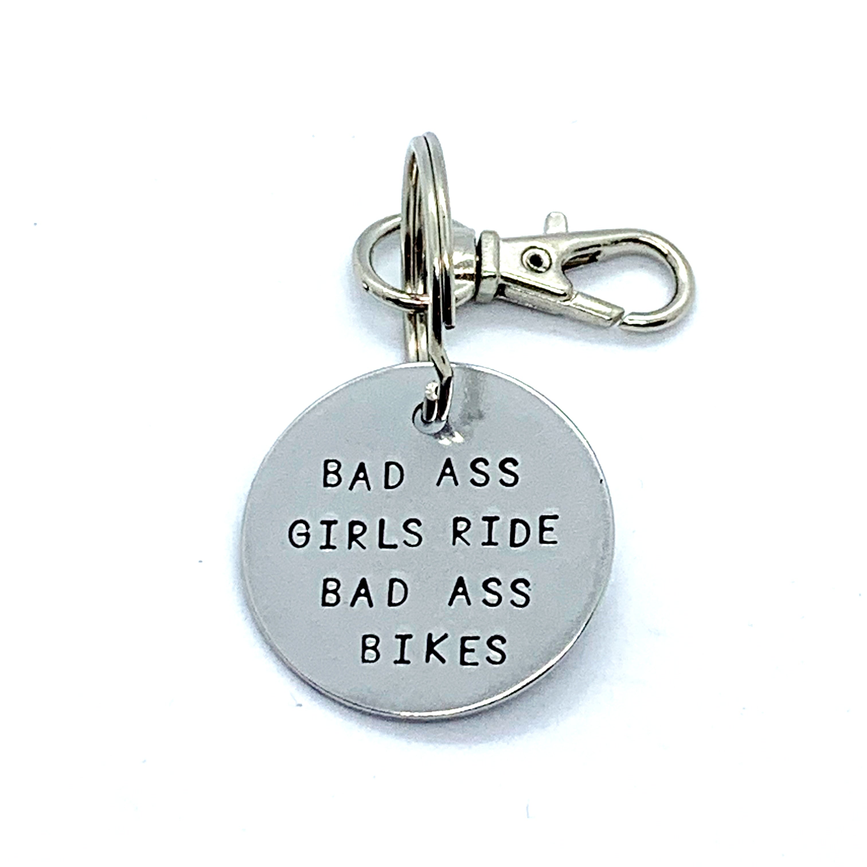 Key Chain - Simple Circle - Badass Girls Ride Badass Bikes