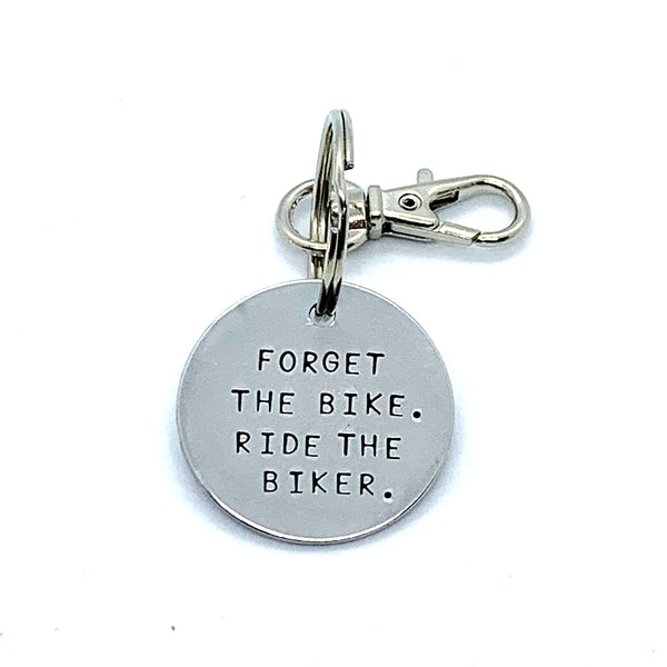 Key Chain - Simple Circle - Forget The Bike Ride The Biker