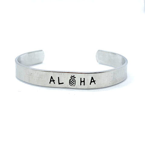 ⅜ inch Aluminum Cuff - Aloha