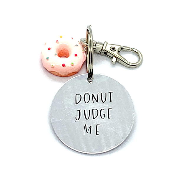Key Chain - Circle Shape w/ Specialty Tassel - Donut Judge Me