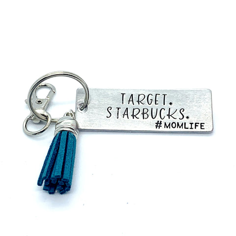 Key Chain - Large Rectangle - Target. Starbucks. #momlife