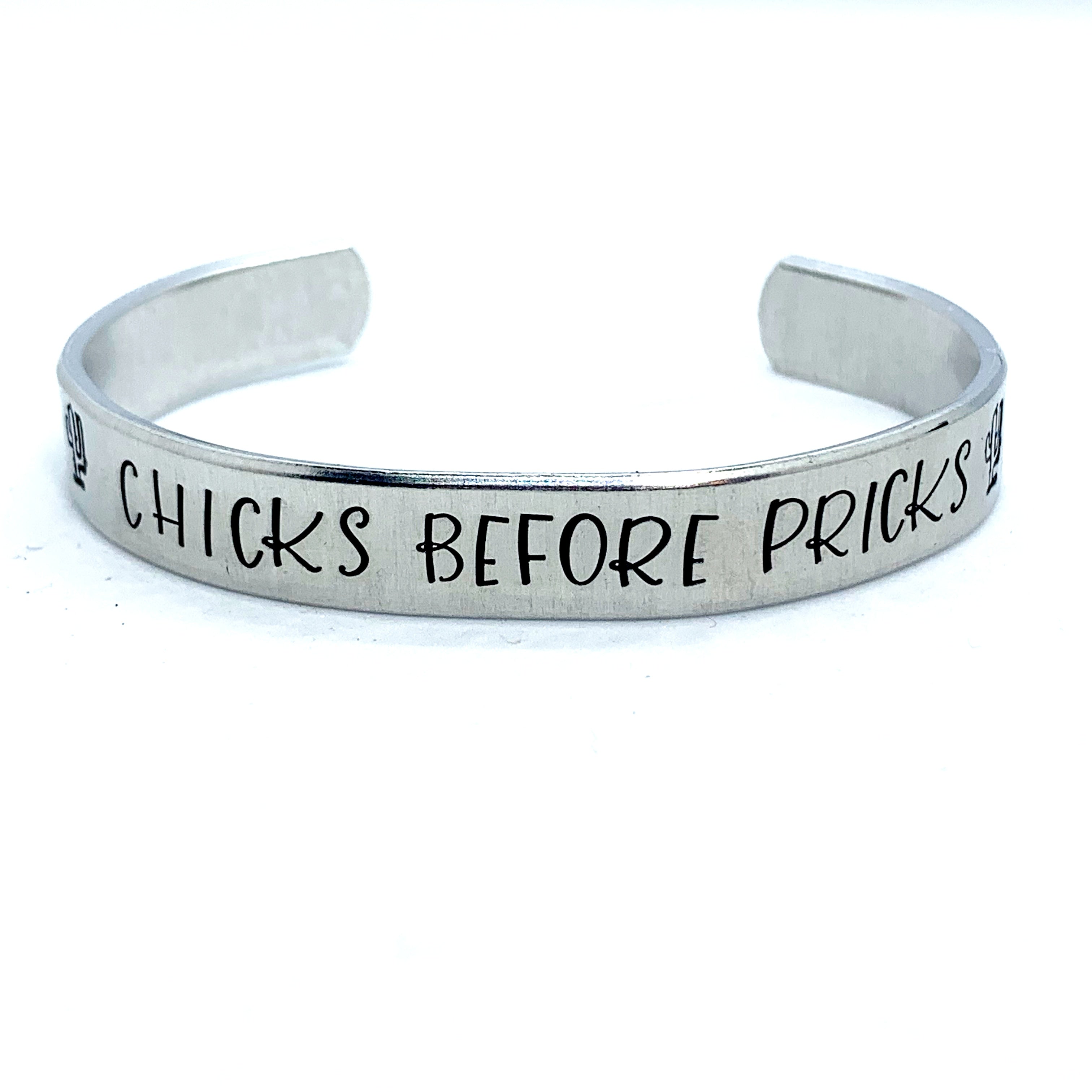 ⅜ inch Aluminum Cuff - Chicks Before Pricks