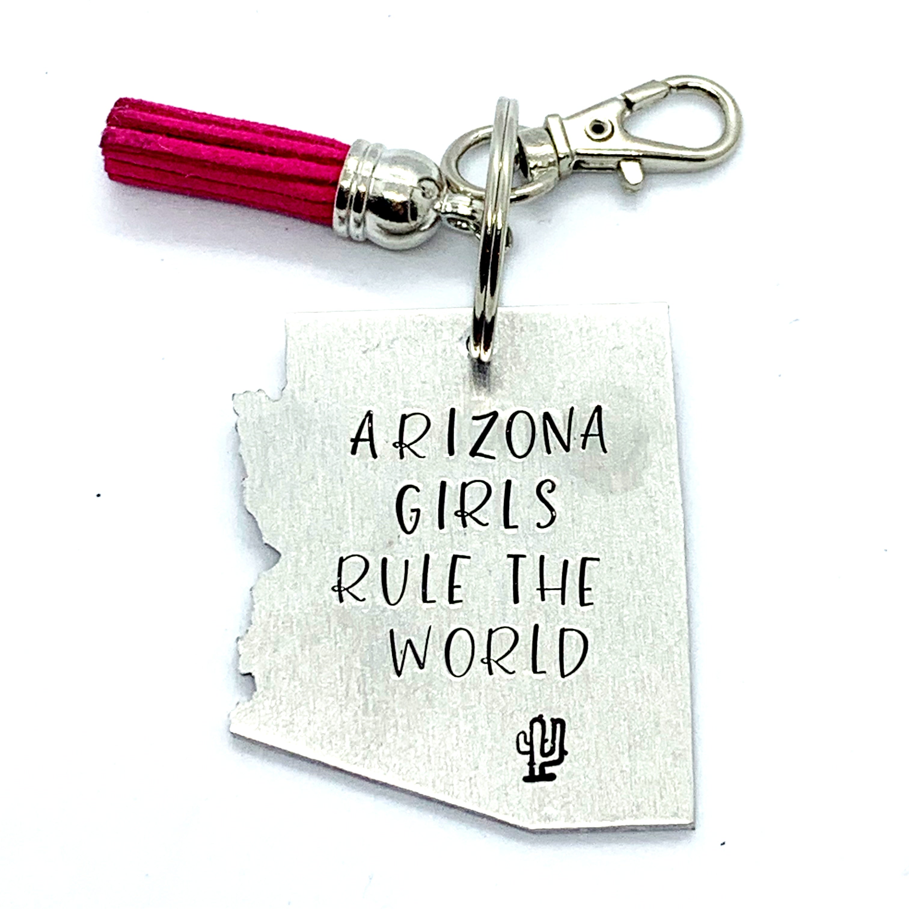 Key Chain - Arizona Shape - Arizona Girls Rule The World