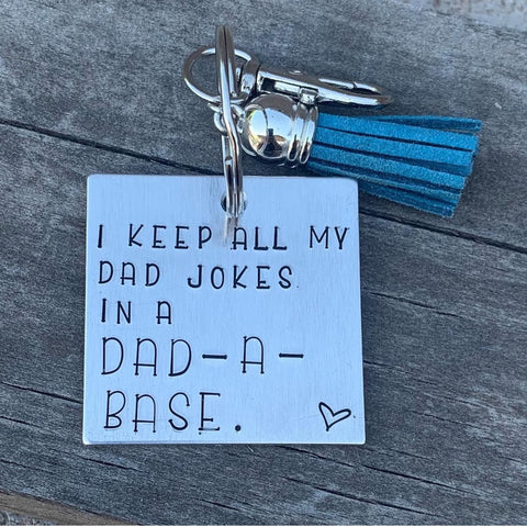 Keychain - square- dad a base
