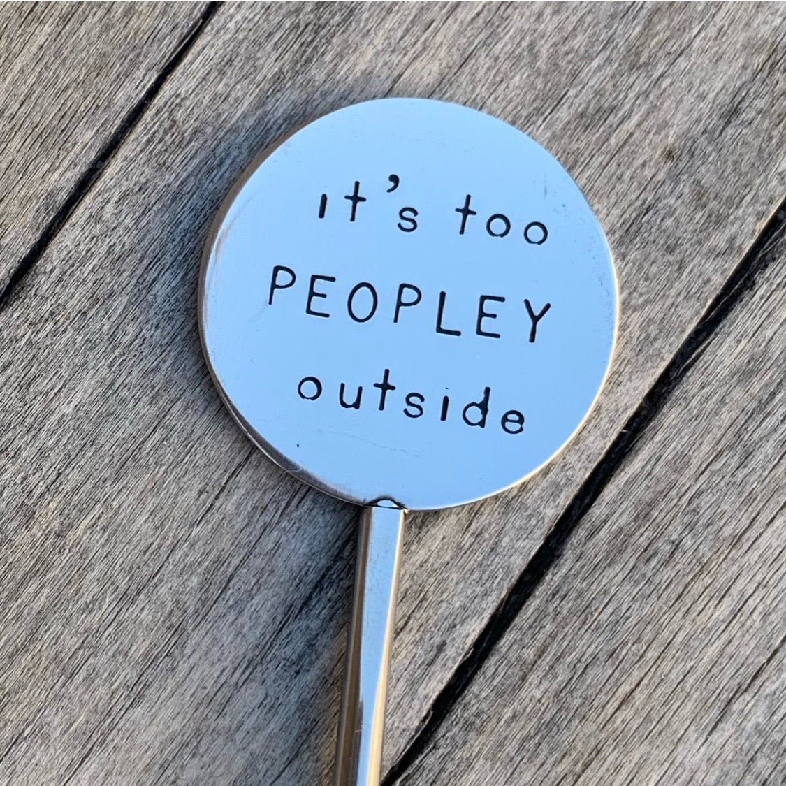 Coffee Stirrer - It’s too peopley outside