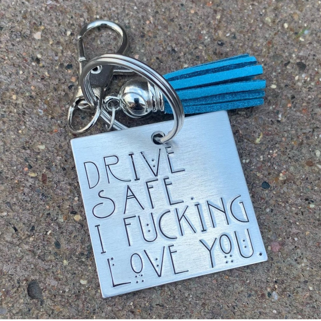 Keychain - square- drive safe