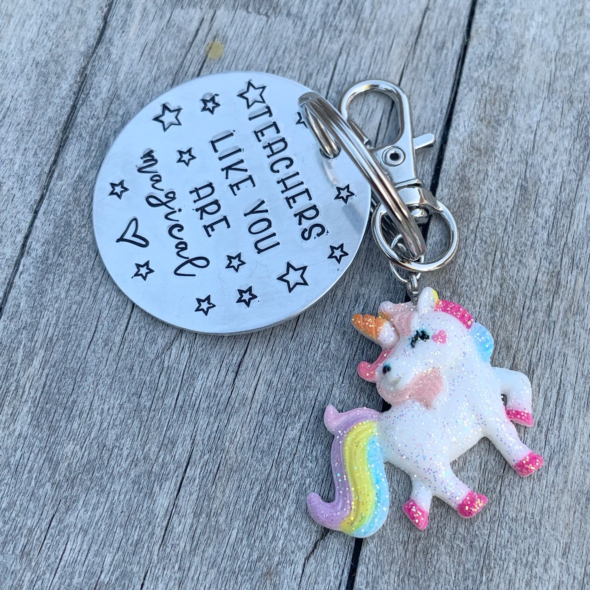 Key Chain - Circle Shape - Teachers Like You Are Magical