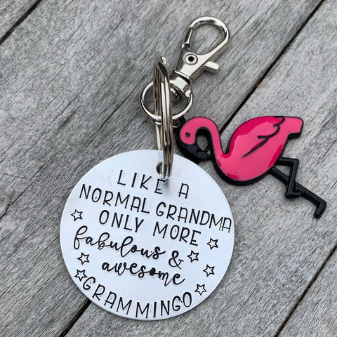 Key Chain - Circle Shape w/ Specialty Tassel - Like A Normal Grandma Only More Fabulous & Awesome