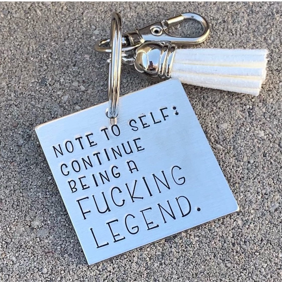 Keychain - square- fucking legend
