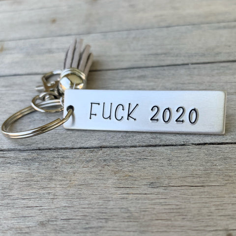 Key Chain - Small Rectangle -  Fuck 2020